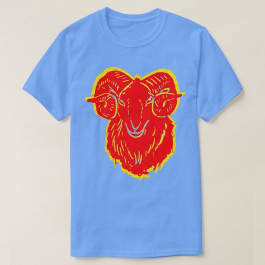 Feuerziege für Wohlstand T-Shirt (Design vorne)