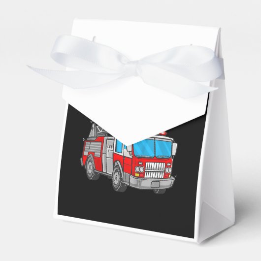 Feuerzug 3 Jahre alter Feuerwehrmann 3. Geburtstag Geschenkschachtel (Vorderseite)