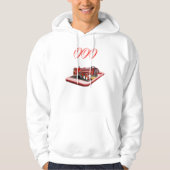 Feuerzug auf dem Logo "Handy 000", Hoodie (Vorderseite)