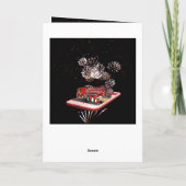 Feuerzug bei Kurzwahl, Geburtstag Karte (Rückseite)