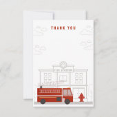 Feuerzug Dankeschön Karte (Vorderseite)