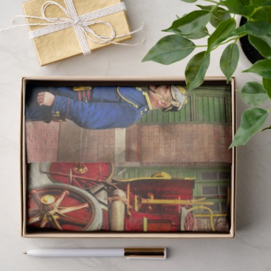 Feuerzug - Ein Elektropumpenwagen 1907 Seidenpapier (Geschenk)