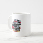 Feuerzug mit offener Tür Kaffeetasse (Vorderseite Links)
