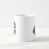Feuerzug mit offener Tür Kaffeetasse (Mittel)