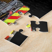 Feuerzug mit offener Tür Puzzle (Seite)