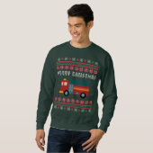 Feuerzug Ugly Weihnachtskraut Sweatshirt (Vorne ganz)