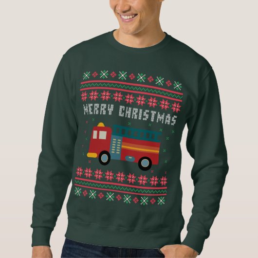 Feuerzug Ugly Weihnachtskraut Sweatshirt (Vorderseite)
