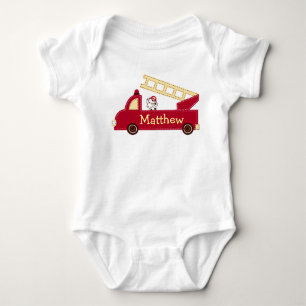 Feuerzug Welpe Personalisiert Baby Strampler T - S
