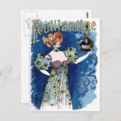 Feuillantine Likörwerbung Postkarte (Vorne/Hinten)