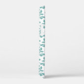 Feuille Damask Aquamarines Muster Case-Mate iPhone Hülle (Rückseite / Rechts)