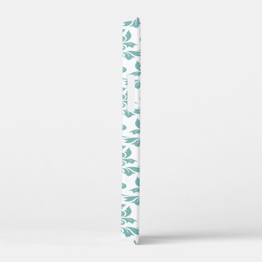 Feuille Damask Aquamarines Muster Case-Mate iPhone Hülle (Rückseite / Rechts)