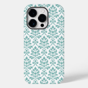 Feuille Damask Aquamarines Muster Case-Mate iPhone 14 Pro Hülle