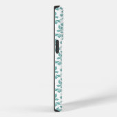 Feuille Damask Aquamarines Muster Case-Mate iPhone Hülle (Rückseite / Rechts)