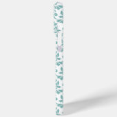 Feuille Damask Aquamarines Muster Case-Mate iPhone Hülle (Rückseite / Links)