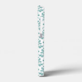 Feuille Damask Aquamarines Muster Case-Mate iPhone Hülle (Rückseite / Links)