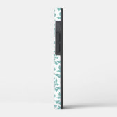 Feuille Damask Aquamarines Muster Case-Mate iPhone Hülle (Rückseite / Links)