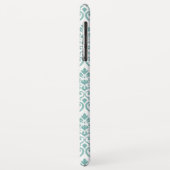 Feuille Damask Aquamarines Muster Case-Mate iPhone Hülle (Hinten/Links)