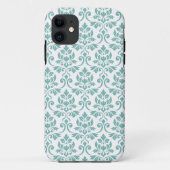 Feuille Damask Aquamarines Muster Case-Mate iPhone Hülle (Rückseite)