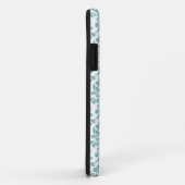 Feuille Damask Aquamarines Muster Case-Mate iPhone Hülle (Hinten/Rechts)
