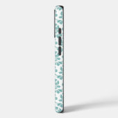 Feuille Damask Aquamarines Muster Case-Mate iPhone Hülle (Rückseite / Links)