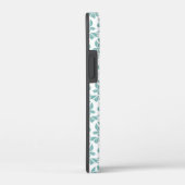 Feuille Damask Aquamarines Muster (Custom) Case-Mate iPhone Hülle (Rückseite / Rechts)