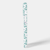 Feuille Damask Aquamarines Muster (Custom) Case-Mate iPhone Hülle (Rückseite / Links)