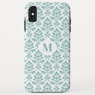 Feuille Damask Aquamarines Muster (Custom) Case-Mate iPhone Hülle