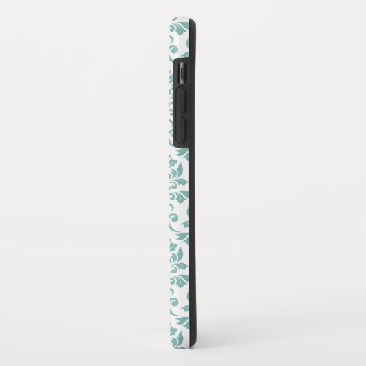 Feuille Damask Aquamarines Muster (Custom) Case-Mate iPhone Hülle (Hinten/Links)