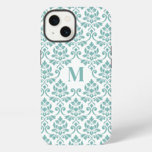 Feuille Damask Aquamarines Muster (Custom) iPhone 13 Hülle