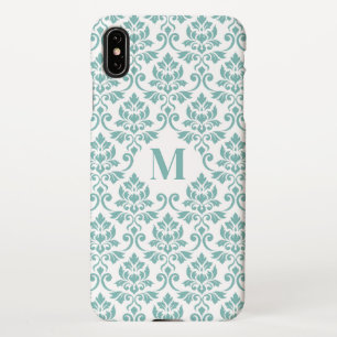 Feuille Damask Aquamarines Muster (Custom) iPhone Hülle