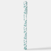 Feuille Damask Aquamarines Muster (Custom) iPhone Hülle (Rechte Seite)