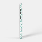 Feuille Damask Aquamarines Muster (Custom) Samsung Galaxy Hülle (Rechte Seite)