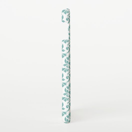 Feuille Damask Aquamarines Muster (Custom) Samsung Galaxy Hülle (Rechte Seite)