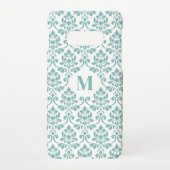 Feuille Damask Aquamarines Muster (Custom) Samsung Galaxy Hülle (Rückseite)