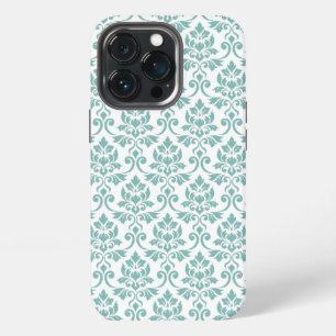 Feuille Damask Aquamarines Muster iPhone 13 Pro Hülle