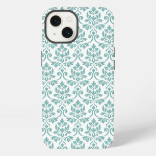 Feuille Damask Aquamarines Muster iPhone 13 Hülle