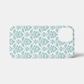 Feuille Damask Aquamarines Muster iPhone Hülle (Rückseite (Horizontal))