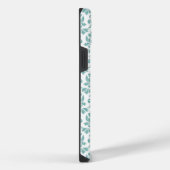 Feuille Damask Aquamarines Muster iPhone Hülle (Rechte Seite)