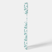 Feuille Damask Aquamarines Muster iPhone Hülle (Rechte Seite)