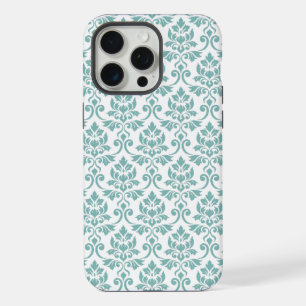 Feuille Damask Aquamarines Muster iPhone 15 Pro Max Hülle