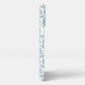 Feuille Damask Aquamarines Muster iPhone Hülle (Rechte Seite)