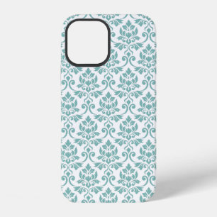 Feuille Damask Aquamarines Muster iPhone 12 Hülle