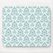 Feuille Damask Aquamarines Muster Mousepad (Vorne)