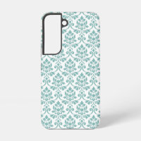 Feuille Damask Aquamarines Muster