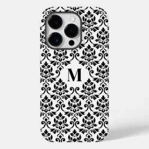 Feuille Damask Black Pattern (Benutzerdefiniert) Case-Mate iPhone 14 Pro Hülle