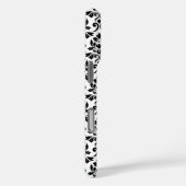 Feuille Damask Black Pattern (Benutzerdefiniert) Case-Mate iPhone Hülle (Rückseite / Rechts)