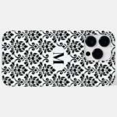 Feuille Damask Black Pattern (Benutzerdefiniert) Case-Mate iPhone Hülle (Rückseite (Horizontal))