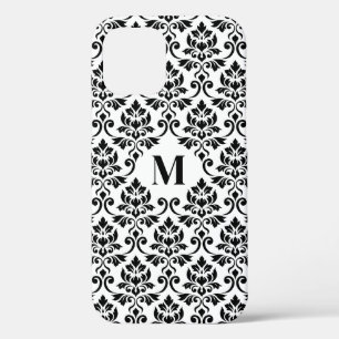 Feuille Damask Black Pattern (Benutzerdefiniert) Case-Mate iPhone Hülle