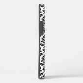 Feuille Damask Black Pattern (Benutzerdefiniert) Case-Mate iPhone Hülle (Rückseite / Rechts)