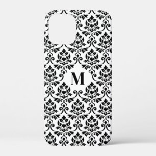 Feuille Damask Black Pattern (Benutzerdefiniert) Case-Mate iPhone Hülle